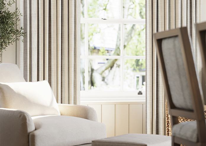 Abilene Stripe, Dustbowl - Made to Measure Curtains - Image 5